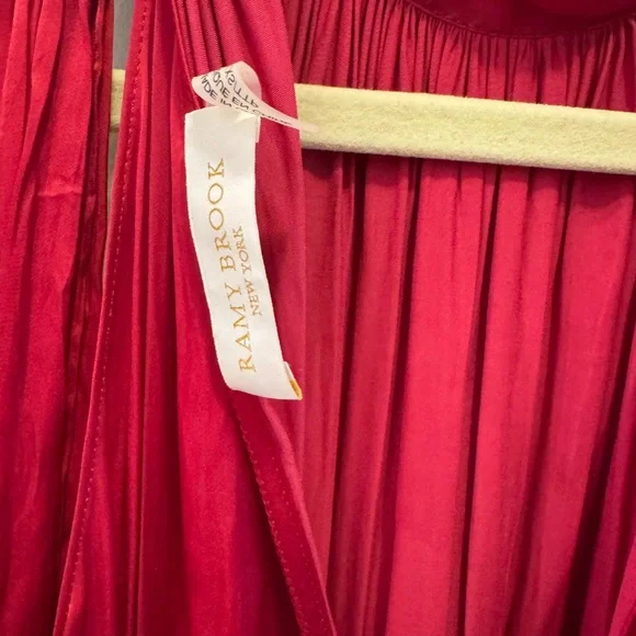 Ramy Brook Red Halter Midi Dress - Picture 5 of 8